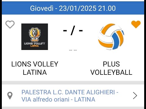 U19M LIONS VOLLEY v/s PLUS-COSMOS VOLLEY