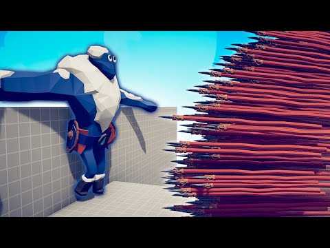 SPEAR THROWER GOD PINNING UNITS TO THE WALL - TABS | Totally Accurate Battle Simulator 2024