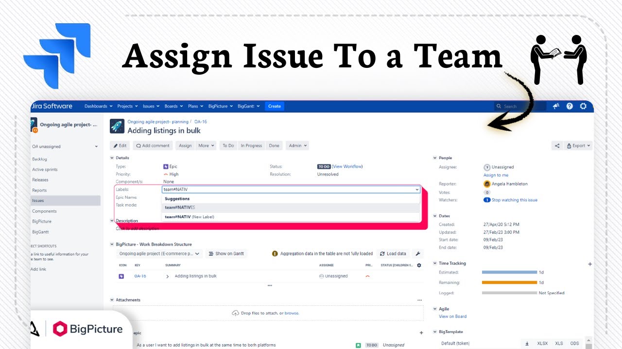 How to assign Jira issue to a team (Simple Task Allocation)