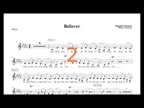 Believer - Imagine Dragons (solfeo primera frase)