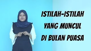 WOW TODAY: Istilah-istilah yang Muncul di Bulan Puasa