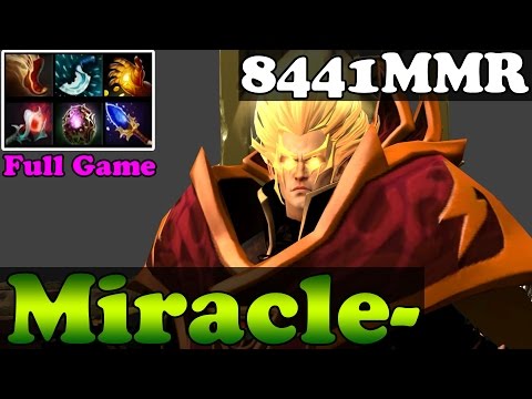 Dota 2 - Miracle- 8441MMR Plays Invoker - Full Game - Ranked Match Gameplay