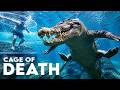CAGE OF DEATH Australian Tourist Attraction Swimming With Crocodiles