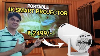 Portable Full HD/4K Smart Projector Unboxing & Review | Rs. 2499/-