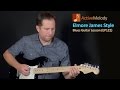 Elmore James Style Guitar Lesson - Simulated Slide Blues Guitar Lesson - EP122