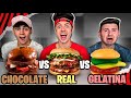 COMIDA DE CHOCOLATE Vs COMIDA DE GELATINA Vs COMIDA DE VERDADE