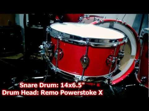 NEW DRUM KIT!! - DW Performance Series - Candy Apple Red Finish - Test HD