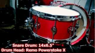 NEW DRUM KIT!! - DW Performance Series - Candy Apple Red Finish - Test HD
