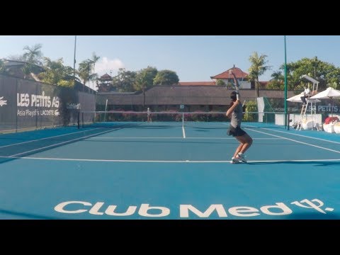 LIN Li-Hsin (Taiwan) vs BAIDAULET Dana (kazakhstan).  Les Petits As – Asia Playoffs Lacoste