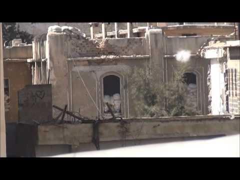 استهداف حاجز السرايا بقذائف المدفعية من قبل لواء شهيد حوران