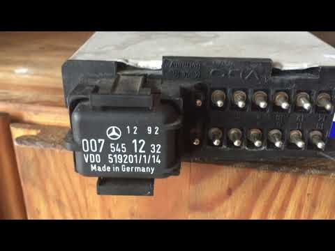 Replace the cruise control amplifier on W126 S-class Benz cars