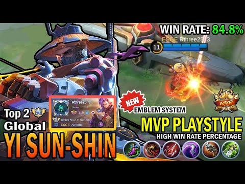 YI SUN-SHIN TOP GLOBAL GAMEPLAY | MVP PLAYSTYLE, HIGH WIN RATE PERCENTAGE | MOBILE LEGENDS