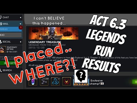 Act 6.3 Legends Run Results Are In... I can't believe this happened... - Marvel Contest of Champions