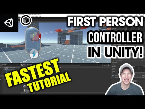 The FASTEST Way to add a FIRST PERSON CONTROLLER in Unity!
