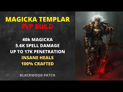 Magicka Templar PVP Build (INSANE self-heals + 100% crafted)