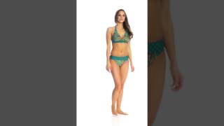 Prana Women's Fleur D'Amour Lahari Halter Bikini Top (D/DD-Cup) | SwimOutlet.com