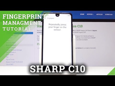 How to Add Fingerprint in SHARP C10 - Set Up Screen Lock