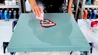 Download lagu  I am in LOVE 🌺 With These Custom Colors! | Acrylic Pouring | Delicate Abstract Flower mp3