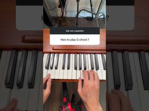G Major Chord on Piano