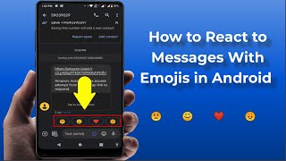 How to Use Emoji Reactions in Messages on Android Device | New Feature