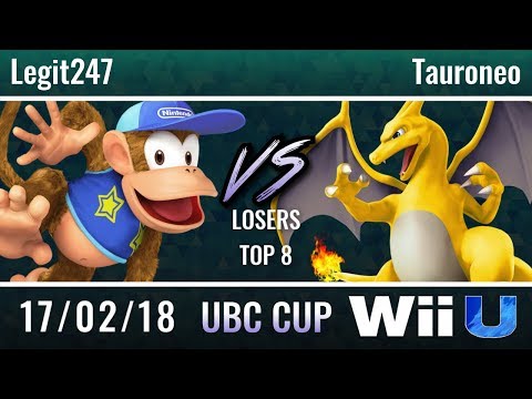 UBC Cup 2018: Losers Top 8 - Legit247 (Diddy Kong, Donkey Kong) vs Tauroneo (Charizard)