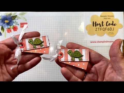 FB Live 7-11-2021(Replay) How to create a Turtle Friends Tailor Made Magnetic Bookmarker Clip