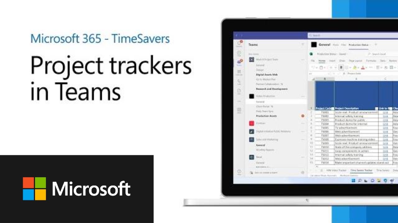 How to improve project management using project trackers in Microsoft Teams channels