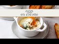 Eggs En Cocotte (Baked Eggs with Smoked Salmon)