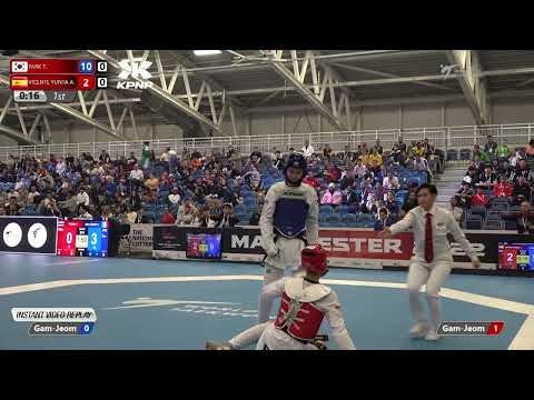 314 QF M-58kg 🔵 PARK Tae-joon KOR vs 🔴 VICENTE YUNTA Adrian ESP I Manchester 2022 World Taekwondo GP