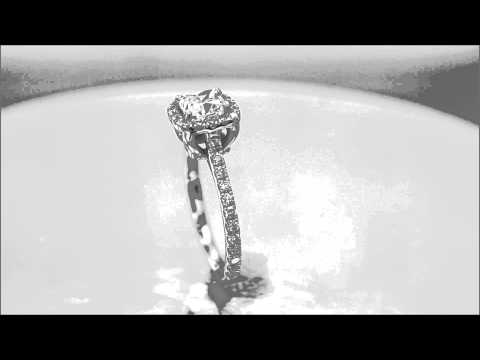 14K WHITE GOLD CUSHION CUT DIAMOND ENGAGEMENT RING ART DECO 1.35CTW - KNR INC - 487