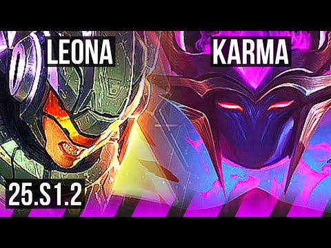 LEONA & Miss Fortune vs KARMA & Ezreal (SUP) | KR Master | 25.S1.2