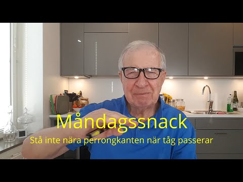 2021-02-15 MÅNDAGSSNACK - Stå inte nära perrongkanten när tåg passerar