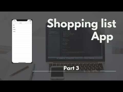 Shopping list App Part 3