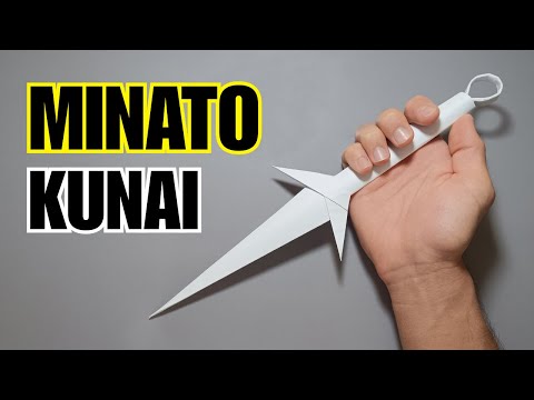 Origami Minato Kunai | How To Make A Paper Kunai ! | Ninja Kunai Minato