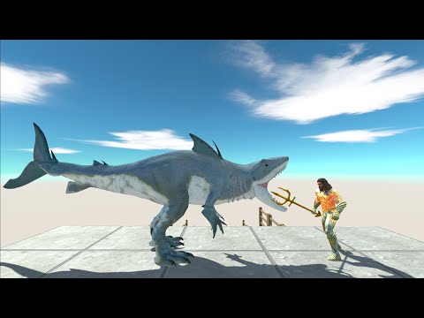 KING AQUAMAN AND BABY SHARK DEATH RUN - Animal Revolt Battle Simulator