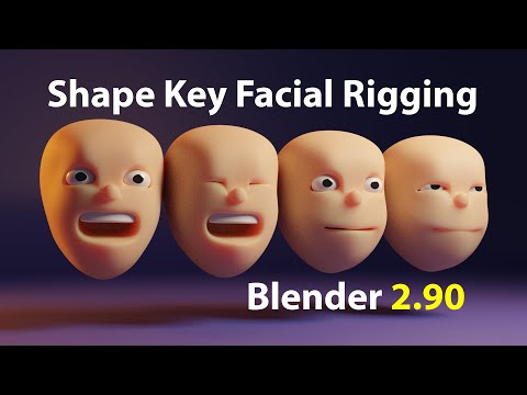 Quickly Rig Simple Character Faces (Blender 2.9 Tutorial)