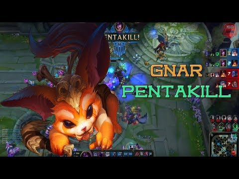 Gnar 1v5 Pentakill Montage 2017 [LOL MHP GAMING]
