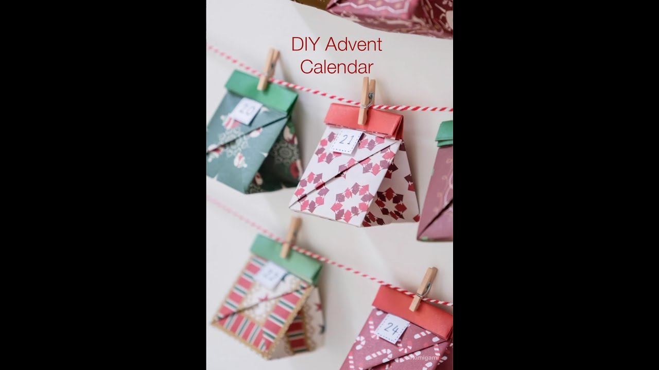 How to fold Origami Gift Bag for Advent Calendar