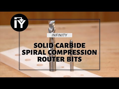 Carbide Spiral Compression Router Bits = Perfect Edges