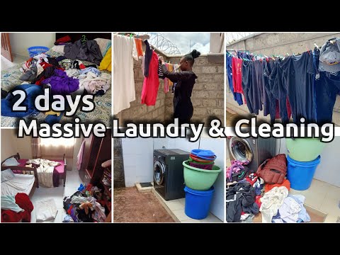 Massive 2 Days Laundry|| Cleaning after my Elections Break|| SAHM