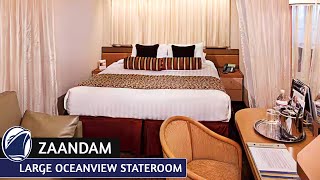HAL Zaandam | Large Oceanview Stateroom Full Walkthrough Tour & Review 4K | Holland America Line