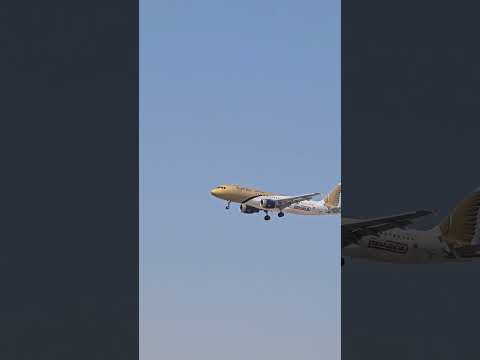 Gulf air flight A321 arriving from Bahrain #shorts #gulfair #airlines