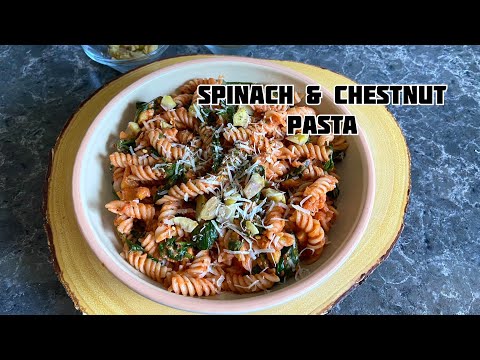 Spinach And Chestnut Pasta