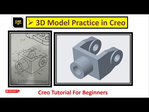 Creo Modeling Exercises Tutorial for Beginners | Creo Practice Exercises - 5