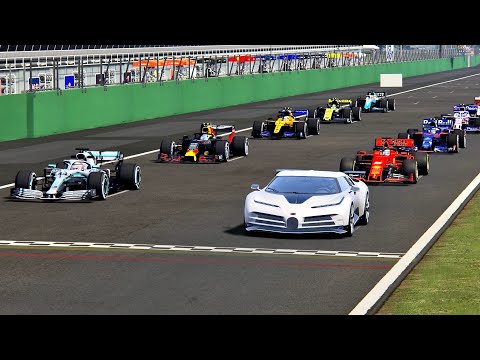 Bugatti Centodieci vs F1 2019 Cars - Monza