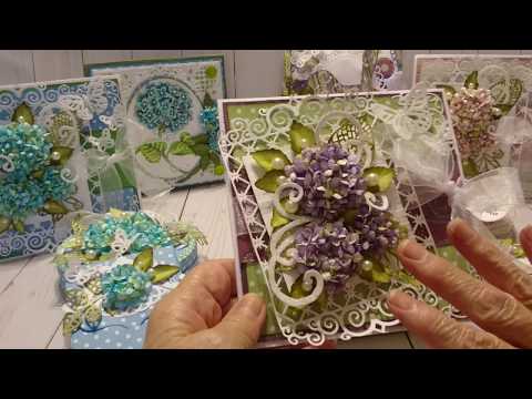 Elizabeth Craft Hydrangea Cards and Gift Item Ideas