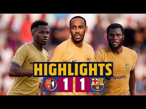 UE OLOT 1-1 BARÇA I AUBAMEYANG SUPERGOAL I HIGHLIGHTS PRESEASON 2022/23 🔵🔴