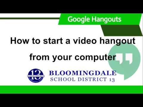 Google Hangouts: Start a video call