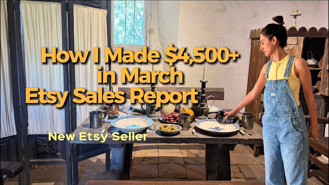 How I Made $4,500+ Selling Vintage on Etsy in March | Etsy Sales Report