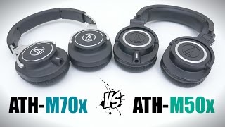 Video thumbnail for ATH-M70x vs ATH-M50x - Full Comparison + Sound Test by TechSource